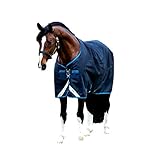 Horseware Amigo Bravo 12 - Winterdecke oder Regendecke 145cm 100g Füllung Navy/Navy & Electric Blue