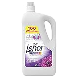 Lenor Farbe Waschmittel Flüssig, Amethyst Blütentraum, 100 Waschladungen, 5.5L