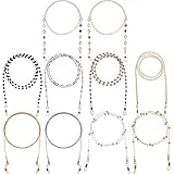 10 Stück Brillenketten Perlen Brillenband Inhaber Gläser Halskette Gurt Auge Glass String für Frauen