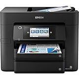 Epson Workforce Pro WF-4830DTWF 4-in-1 Business Tintenstrahl-Multifunktionsgerät (Drucker, Scanner, Kopierer, Fax, ADF, WiFi, Ethernet, NFC, Full-Duplex, Einzelpatronen, DIN A4) schwarz