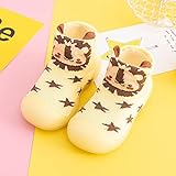 Unisex Baby Socken, Kinder Sockenschuhe, Weicher Boden Krabbelschuhe Bodensocken Winter Hausschuhe Hausschuhe Baumwolle Neugeborene Mädchen Kleinkind Schuhe Jungen Lauflernschuhe Kinderschuhe