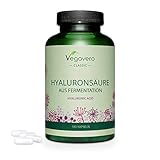 HYALURONSÄURE Kapseln Vegavero ® | Hochdosiert - 600 mg | 180 Kapseln für 6 Monate | 800-1500 kDa Hochmolekular | Ohne Zusätze & Vegan