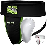 RDX Tiefschutz Herren Boxen Kampfsport, Suspensorium Manner Jockstrap Unterhosen Hodenschutz Kickboxen MMA Muay Thai, Groin Guard Cup Men Protection, Tiefenschutz Taekwondo Handball Karate Zubehör