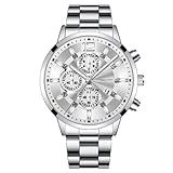 ITVIP Mode Herren Quarz Trend Uhr Edelstahl Uhr Business Casual Sport Datum Herrenuhr