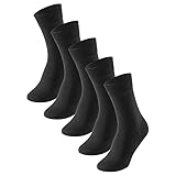 Schiesser Herren Multipack 5 Pack Herrensocken Strümpfe Socken, Schwarz, 43-46 EU