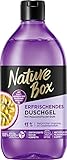 Nature Box Duschgel (385 ml), erfrischend mit Passionsfrucht-Duft, vegane und ph-hautneutrale Formel mit kaltgepresstem Passionsfrucht-Öl, Naturkosmetik zertifiziert