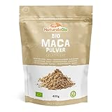 Maca Pulver Bio 400g. Natürlich und Rein, hergestellt in Peru aus Bio Maca Wurzel - Gelatiniert - NaturaleBio. Natürliches Bio-Produkt.