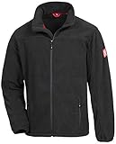 Nitras Motion Tex Plus 7040 Fleecejacke - windfeste Outdoor-Jacke für die Arbeit - Schwarz - XL