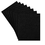 STARKL® [4mm] Premium Filzgleiter selbstklebend zum Zuschneiden (Schwarz) I 8 Stück 16 x 20 cm I Filzgleiter für Stühle I Stuhl Filzgleiter aus hochwertigem Nadelfilz I Filzgleiter Schwarz