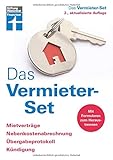 Das Vermieter-Set: Für private Vermieter - Rechtsverbindliche Formulare von Anfang bis zur Beendigung des Mietverhältnisses: Mietverträge, Nebenkostenabrechnung, Übergabeprotokoll & Kündigung