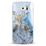 Samsung Galaxy S6 Hülle,AIsoar Samsung S6 Handyhülle [Ultra Dünn] Crystal Weiche Soft Schutzhülle Transparent stoßfest Case Slim Klar TPU Silikon Marmor serie Kratzfest Cover für Samsung S6 (Marmor 4)