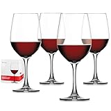 Spiegelau & Nachtmann, 4-teiliges Bordeauxglas Set, Kristallglas, 580 ml, Winelovers, 4090177, Transparent