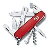 Victorinox 13703 Taschenmesser Climber (14 Funktionen, Schere, Klinge, Dosenöffner, Korkenzieher, Schraubendreher) rot