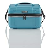 Travelite Handgepäck Kosmetikkoffer mit Aufsteckfunktion, Gepäck Serie VECTOR: Robustes Hartschalen Beautycase in stylischen Farben, 072003-21, 36 cm, 20 Liter, Türkis