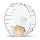 Bucatstate Hamsterrad, 17cm Laufrad Hamster Leise Hamster Spielzeug Transparent für Totoro Mouse Eichhörnchen Chinchillas Kleintier Haustier