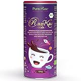 RawKao Kids Superfood-Trinkschokolade ohne Zucker Carob Kakao (Bio Roh Vegan) Heiße Schokolade, Schokomilch, Getränkepulver mit Yacon Lucuma Maca - Cacao Drink Mix Cocoa Powder | PureRaw 170g