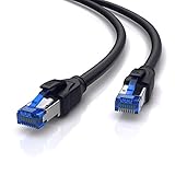 CSL - 10m CAT 8.1 Netzwerkkabel 40 Gbits - LAN Kabel Patchkabel Datenkabel - CAT 8 High Speed Gigabit Ethernet Cable - 40000 Mbits Glasfaser Geschwindigkeit - S/FTP PIMF Schirmung RJ45 Stecker