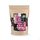 NaturaForte Hibiskusblüten getrocknet 200g – Ganze luftgetrocknete, natürliche Hibiskus Blüten für Hibiskustee