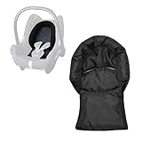 Aveanit Maxi Cosi Kopfkissen Kopfstütze Kopfpolster für Babyschale Sitzverkleinerer Cabriofix Citi NewBorn Auto-Sitzverkleinerer Autositz Wasserdicht Schwarz