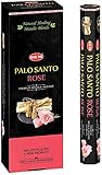 Hem Palo Santo Rose Premium Masala Räucherstäbchen, 6 Packungen mit 15 Stäbchen