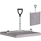 LANGFIT® Plattenheber 30 bis 62cm - Rückenfreundlich durch 3-fach höhenverstellbarem Griff - Schonend für Rücken und Hüfte! Tragkraft bis 60kg - Made in Germany - MS-PH2062T