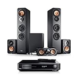 Teufel Ultima 40 Surround Impaq 5.1-Set Schwarz Heimkino Lautsprecher 5.1 Soundanlage Kino Raumklang Surround Subwoofer Movie High-End HiFi Speaker