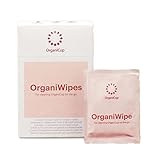 OrganiWipes by OrganiCup – Bio-Menstruationstücher 10 Stück - Parfümfrei - Vegan - Einzeln Verpackt - Bio-Baumwolle - Biologisch Abbaubar – Nicht in Kalifornien Angeboten