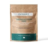 GIOSNAX - Rinderkopfhautstreifen gedreht zur Zahnpflege, extra bissfest, für Hunde, Leckerli, Snack, 100% natürliche Belohnung, Kauartikel, 100% Rind, Einzelfuttermittel, 800g