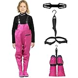 AONYIYI Wathose für Kinder Brust Wathose Anglerhose Hose mit Stiefel, Kinderwathose für Angeln