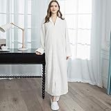 Winter-Bademäntel, Herren, extra Langer, Warmer Jacquard-Flanell-Bademantel, Winter, Plus-Size-Reißverschluss-Bademantel, Herren-Korallen-Fleece-Roben für Damen, Morgenmantel, Damen-Reißverschluss,