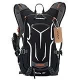 Lixada Fahrradrucksack 18L, Damen Herren Leichter Kleiner Tagesrucksack Wasserdicht Wanderrucksack Sportrucksack MTB Rucksack Skirucksack mit Regenschutzkappe Helmabdeckung 5.5 inch Handytasche für Den Alltag