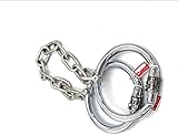 ROLOL Edelstahl Abschließbare Sex Fußschellen Cuffs,Restraint Fußfesseln mit Passwort Schloss Folterspiel für Frauen und Männer SM -Handschellen (Color : Female)