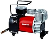 Einhell Auto Kompressor CC-AC 35/10 12 V (max. 8 bar, 35 l/min Abgabeleistung, Anschluss über Zigarettenanzünder, Manometer, inkl. 4 Zusatzadapter)