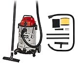 Einhell Nass-Trockensauger TC-VC 1930 SA (1.500 W, 30 L, Blasanschluss, Kabelhalterung, Zubehörhalterung, inkl. Kombidüse Teppich-/Glattböden, Fugendüse, Plastikschlauch 2,5 m, 2tlg. Plastikrohr), Rot