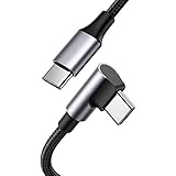 Whisverse Kabel, rechtwinklig, 100 W, PD, Schnellladegerät, Typ C, 90 Grad Stromversorgung, Datenkabel für (1 m)