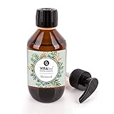 VitaFeel Rizinusöl - 100% kaltgepresstes Öl,, 250 ml, Wimpern Serum, Haaröl,