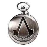 Assassin's Creed Steampunk Taschenuhr Assassin's Movie Analog Quarz Taschenuhr für Herren Halskette Taschenuhr Geschenk