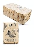 KoRo - Weizenmehl Typ 550 10 x 1 kg - feines Mehl zum Backen, Kochen und mehr - Protein- und Ballaststoffquelle - universell einsetzbar