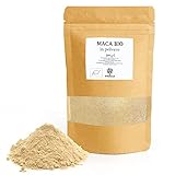 ERBOTECH, Peruanischer Maca BIO Pulver, 200 g Beutel, Reich an Mineralien, Vitamin B, Vitamin C, Vitamin E, Glutenfrei, Geeignet für Vegetarier und Veganer