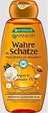 Garnier Shampoo, intensive Haarpflege bis in die Spitzen, für mehr Glanz & Geschmeidigkeit, mit Argan-Öl & Camelia-Öl, für trockenes Haar, ohne Parabene, Wahre Schätze, 1 x 250ml