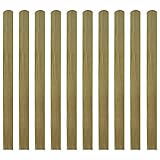 vidaXL Kiefer Imprägniert 10x Zaunlatte 120 cm Gartenzaun Dichtzaun Holzzaun