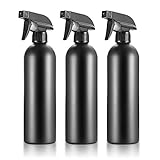 3 Stk Sprühflasche 500ml, SprühflaschenSchwarz, Friseursprühflaschen, Pflanzensprühflasche, Pumpsprühflasche, Sprüher Leer, Wasser Sprühflasche Zerstäuber für Pflanzen, Haare