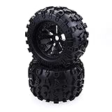 ARZARF RC-Zubehör 2PCS 1/8 Monstertruck 170MM Räder Reifen 17-mm-Sechskantrad Für RC Für Axial Für SCX10 Für Savage Für XL Für Mounted Für GT Für Flux Für HSP Für HPI