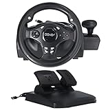 Riuulity Spiellenkrad, 270 ° Gaming Racing Wheels 7 in 1 Spiellenkrad USB Car SIM Game Lenkrad