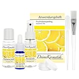 Fruchtsäurepeeling 2,5-70%, 0,5 pH, Sofort-Starter-Set, Profiheimbehandlung, AHA Glycolsäure Peeling