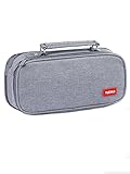 Federmäppchen, BROTOU Große Federtasche Kapazität 3-Fach Bleistift Beutel Mäppchen Tasche Stifthalter Pencil Case für Schüler Mädchen Jungen Teenager, Schule & Büro, Kosmetiktasche - Grau