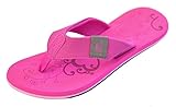 MADSea Damen Zehenstegpantolette Beach Woman Zehentrenner Sandale Fuchsia Multi, Größe:39 EU