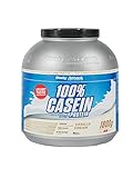 Body Attack 100% Casein Protein - Vanilla Cream, 1,8 kg Eiweißpulver - reich an essentiellen Aminosäuren - Muskelaufbau und Erhalt, Low Sugar - für Sportler, Athleten & Figurbewusste