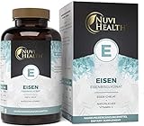 Eisen mit 50 mg pro EINER Tablette - 240 Stück (8 Monate) - Premium: Mit natürlichem Vitamin C - Hohe Bioverfügbarkeit durch Eisen-Bisglycinat (Eisen-Chelat) - Vegan - Laborgeprüft