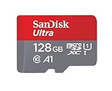 SanDisk Ultra 128GB MicroSDXC Speicherkarte + SD-Adapter mit A1 App-Leistung bis zu 100 MB/s, Klasse 10, U1